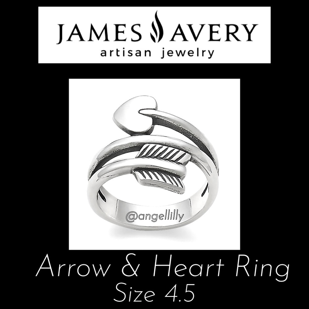 RESERVED DO NOT BUY PLEASE!!!      James Avery Arrow & Heart Ring EUC